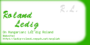 roland ledig business card